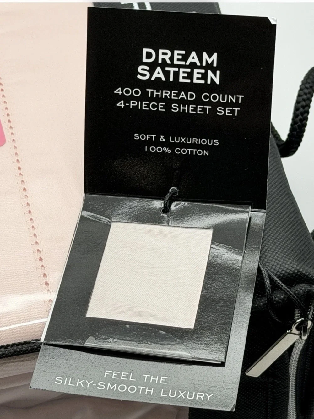Wamsutta Dream Zone 400 TC Queen Sheet Set 100% Cotton Dream Sateen 4 Piece Pink